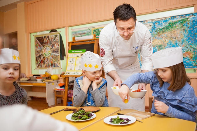 Kauno darželinukams – geriausių virtuvės meistrų pamokos