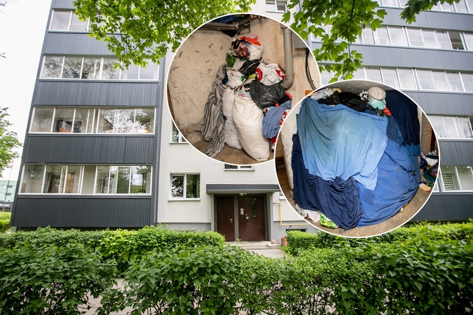 Kaimynai nebežino, ko griebtis: atliekomis ir daiktais užgriozdintas butas ir rūsys