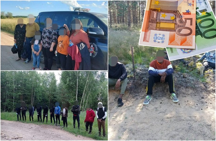 Išsiaiškino, kiek už kelionę per Lietuvą į Vakarų Europą tenka mokėti migrantams