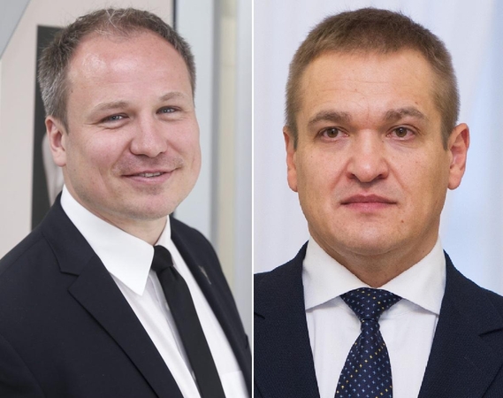 Giedrius Surplys (kairėje) ir Eimutis Misiūnas (dešinėje)