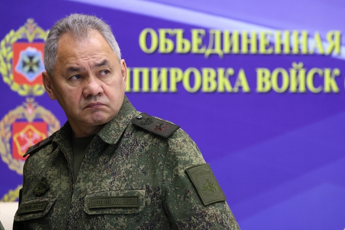 S. Šoigu: Rusija Ukrainoje kovoja su Vakarų „jungtinėmis jėgomis“ 