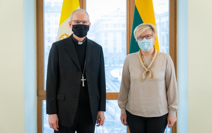 I. Šimonytė: bažnyčios dalyvavimas palaikant žmonių dvasią yra labai svarbus