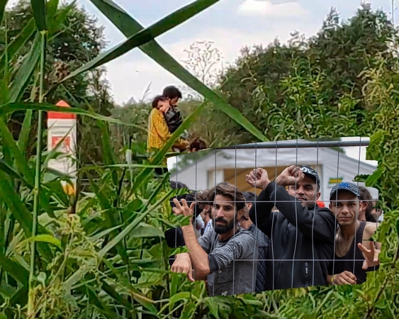 Situaciją pasienyje prilygino tiksinčiai bombai: laiko klausimas, kada migrantai šturmuos