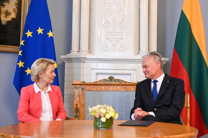 G. Nausėda su EK pirmininke aptarė saugumo padėtį Europoje