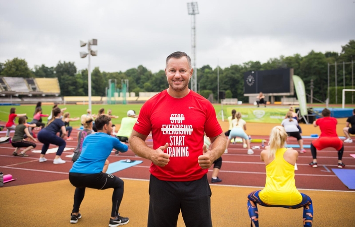 Pasiruošę: „Parengėme skirtingų treniruočių programą įvairaus amžiaus, fizinio pasiruošimo ar pomėgių turintiems kauniečiams“, – sako G.Bielskus.