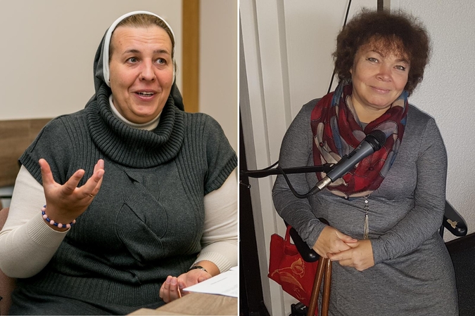 Fausta Rasa Palaimaitė (kairėje) Jolanta Metlovaitė-Beresnevičienė (dešinėje)