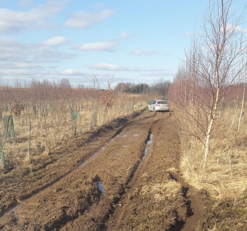 Kelmės laukuose užklimpo ir policija, ir pažeidėjas 