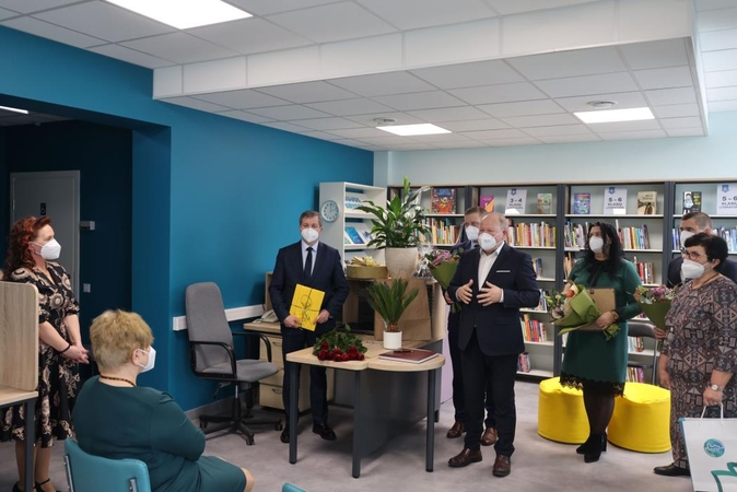 Užliedžių biblioteka apsivilko šiuolaikinį rūbą