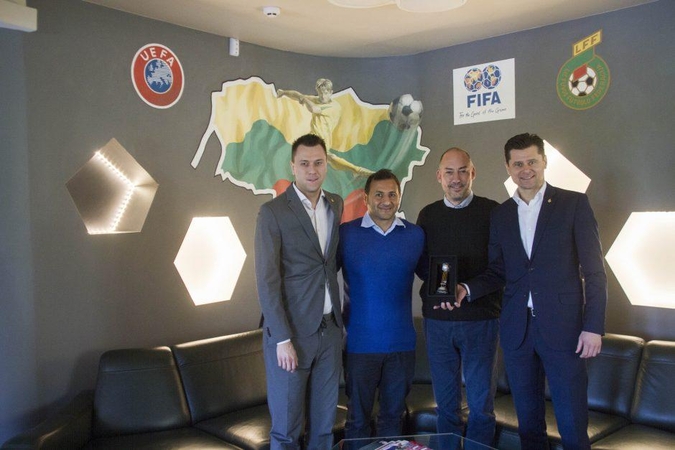 Iš kairės: Edgaras Stankevičius, Kasra Haghighi, Jaime Yarza ir Tomas Danilevičius.