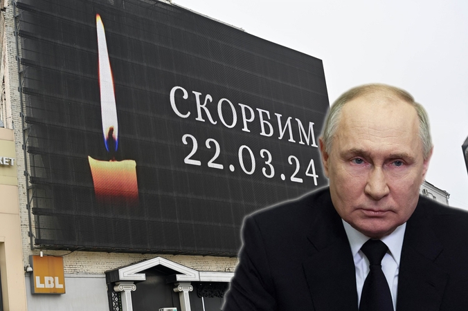 V. Putinas žada surasti visus išpuolio kaltininkus: jų laukia nepavydėtinas likimas