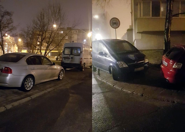 Pažeidėjai: šalia J.Janonio g. 26-ojo namo įsivyravusią anarchiją pažaboti žada Viešosios tvarkos skyriaus specialistai.