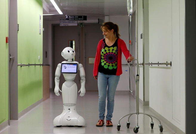 Belgijos ligoninių registratūroje pradeda dirbti robotai