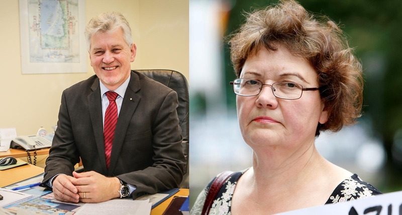 Pokalbiai: Klaipėdos maisto ir veterinarijos tarnybos viršininkas A.Bauža (kairėje) ginasi sulaukęs L.Laurinavičienės skambučio, nors klaipėdietė tikina, jog tai užfiksuota pokalbių išklotinėse.
