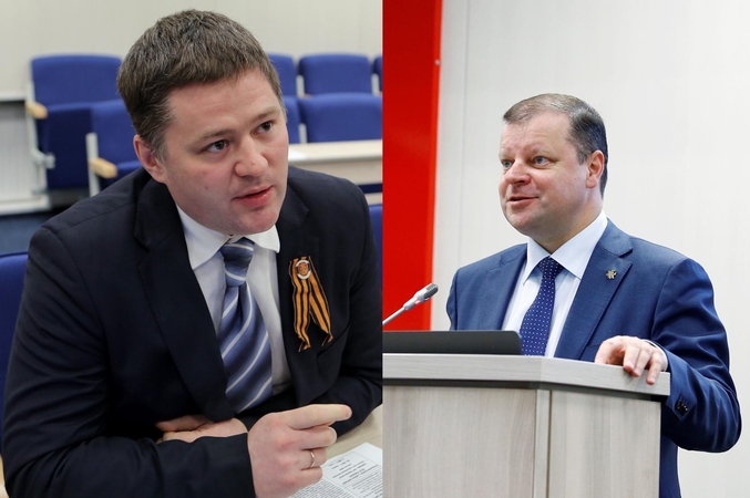 Viačeslavas Titovas ir Saulius Skvernelis.