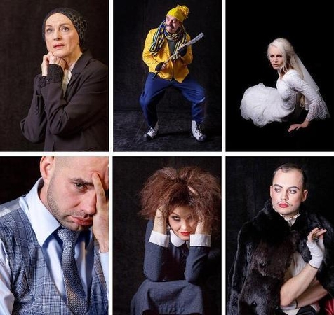 Parodoje „Personažai“ – aktorių Nijolės Sabulytės, Vaido Jočio, Tomos Gailiutės, Liudo Vyšniausko, Sigutės Gaudušytės, Jono Viršilo ir kitų portretai.