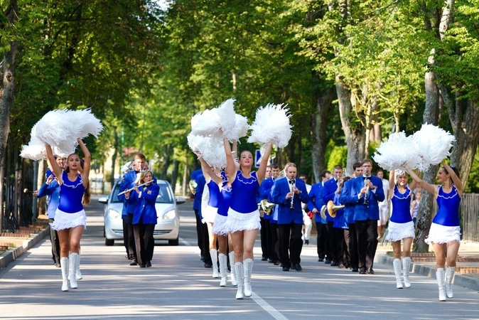 Palangos Birutės parke – pučiamųjų skambesys