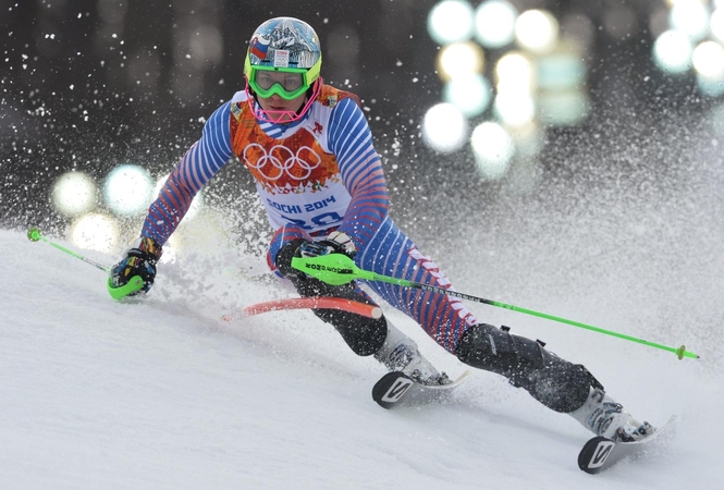  Kalnų slidinėjimo žvaigždės A.Žampos pagyros "Snow arenai" Druskininkuose