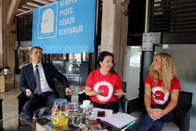 Artėja: A.Vaitkus, I.Grubliauskienė ir S.Jucienė atskleidė kitą savaitgalį vyksiančio 22-ojo Klaipėdos pilies džiazo festivalio detales.