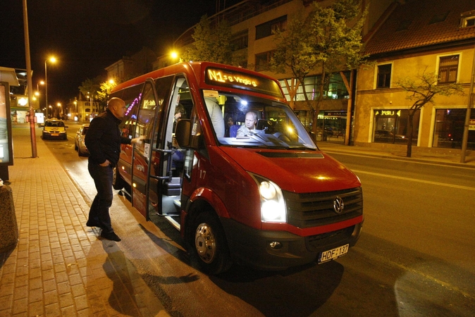 Laikas: naktinis autobusas pradės kursuoti naktį iš ketvirtadienio į penktadienį.