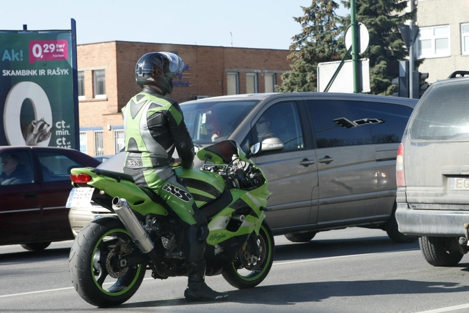 Policininkų dėmesio centre – motociklai