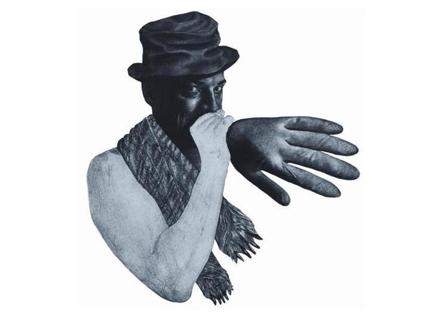 A.Bidlausko grafikos kūrinys.