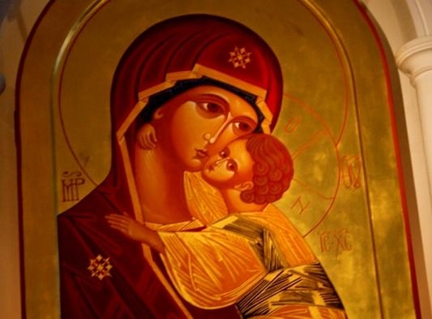 Klaipėdos Kristaus Karaliaus bažnyčioje esanti  Švč. Mergelės Marijos ikona.