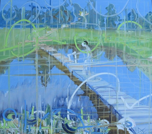 V.Poškos paveikslas „Lieptas“ (2016).