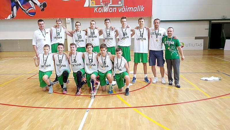 Lietuvos 14–mečiai vaikinai iškovojo Baltijos krepšinio taurę