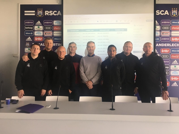 Jaunimo futbolo rinktinių treneriai stažavosi „Anderlecht“ akademijoje