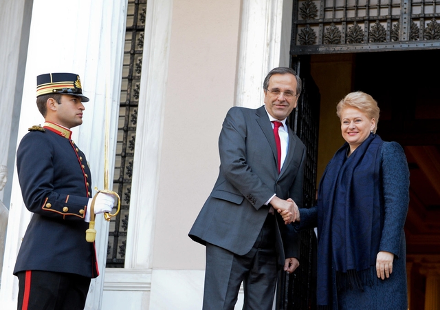 D.Grybauskaitė Graikijoje simboliškai perduoda pirmininkavimą ES