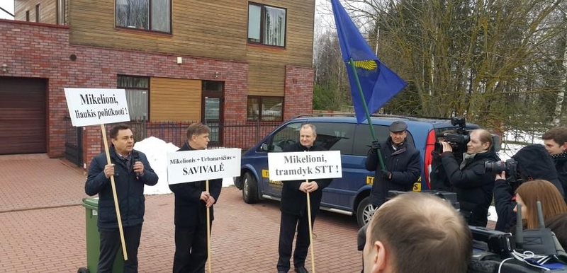 S. Skvernelis kritikuoja „tvarkiečių“ protestą prie prokuroro namų 