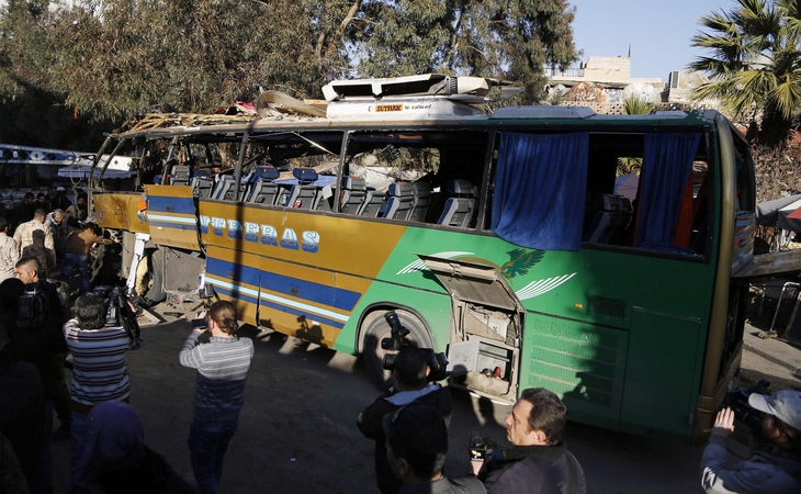 Sirijos sostinėje per sprogimą autobuse žuvo šeši žmonės