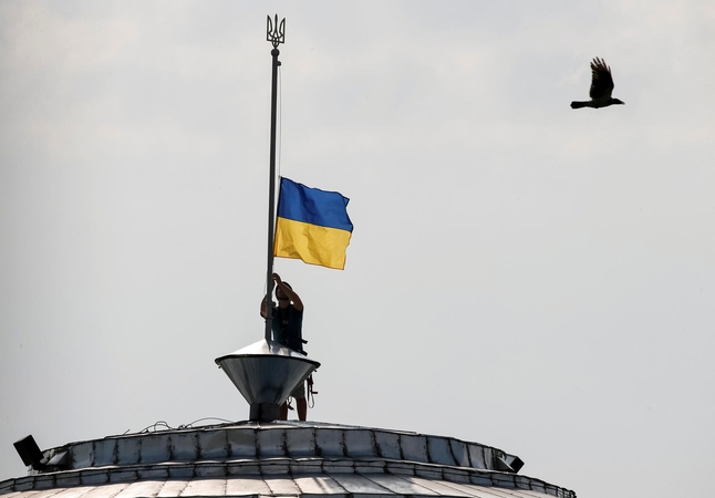 Per minos sprogimą Rytų Ukrainoje žuvo ESBO darbuotojas