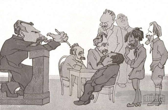 A. Varno šaržas „Politikos pamoka“