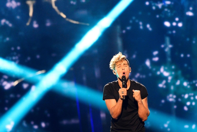D. Montvydo pasirodymo „Eurovizijos“ pusfinalyje diena – iš arti