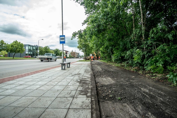 Iš Kleboniškio į Kauno centrą – nauju dviračių taku