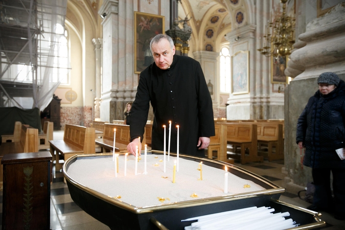 Arkikatedroje verda pasiruošimas Velykoms