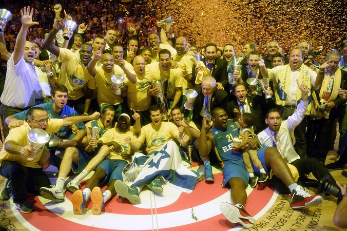 Eurolygos čempionais "Maccabi" krepšininkai tapo penktą kartą klubo istorijoje