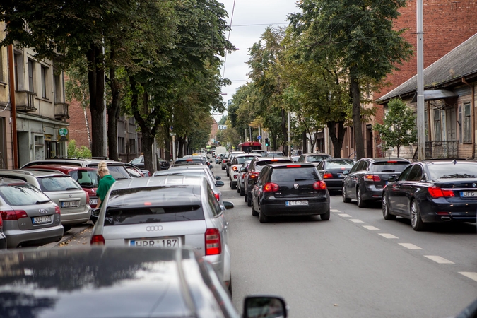 Kauno centrą sukaustė kamščiai