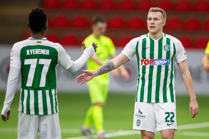 Vilniaus „Žalgiris“ palypėjo į trečiąją vietą A lygoje