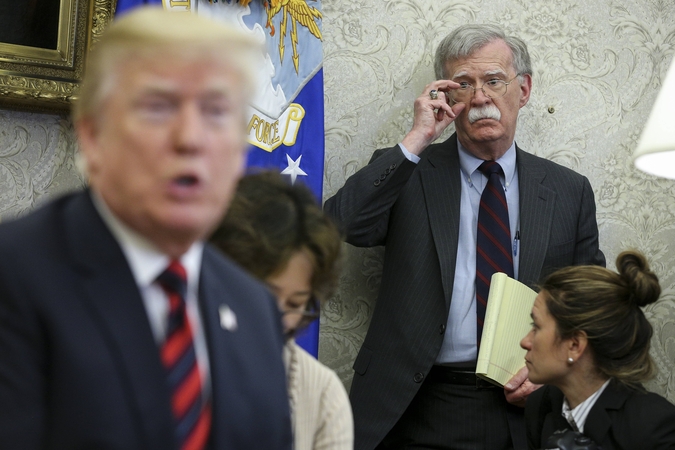 Donaldas Trumpas ir Johnas Boltonas