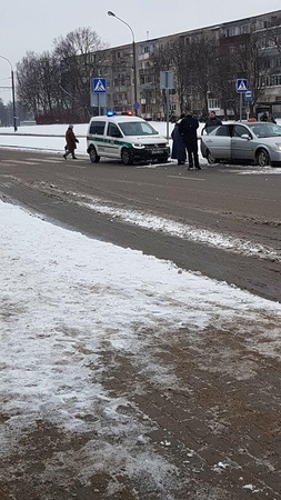Pėsčiųjų perėjoje V. Krėvės prospekte partrenkta moteris