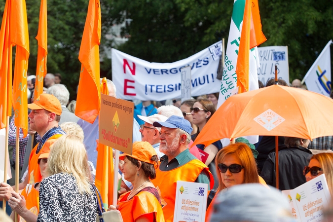 Kaip gyventojai gali paremti profesines sąjungas ar jų susivienijimus?