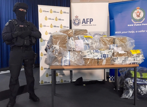 Australijos policija konfiskavo daugiau kaip toną kokaino ir sulaikė 15 vyrų
