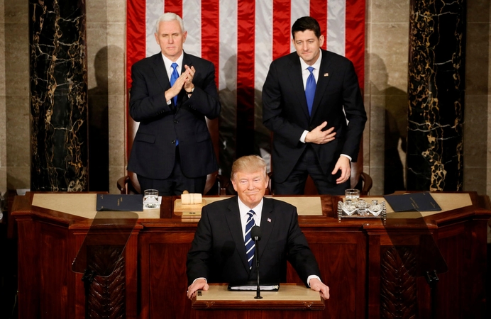 D. Trumpo kalba JAV Kongresui: svarbiausi faktai