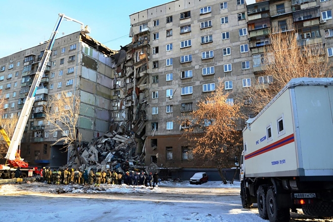 Rusijoje daugiabutyje sprogus dujoms žuvo mažiausiai keturi žmonės