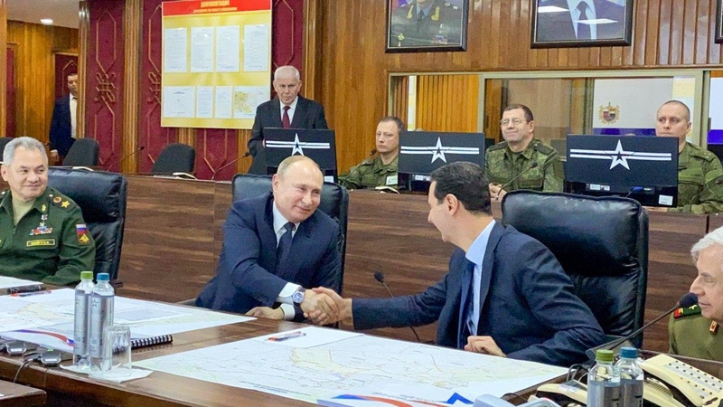 Netikėtai į Damaską atvykęs V. Putinas susitiko su B. al Assadu