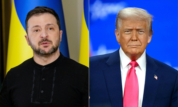 Trumpas pareiškė gerbiąs Ukrainos prezidentą