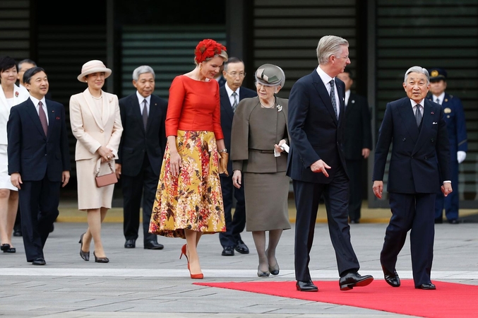 Belgijos karalius ir karalienė vieši Japonijoje