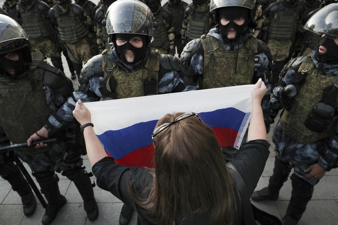Vilniuje vyko Rusijos opozicijos rėmėjų protestų palaikymo akcija
